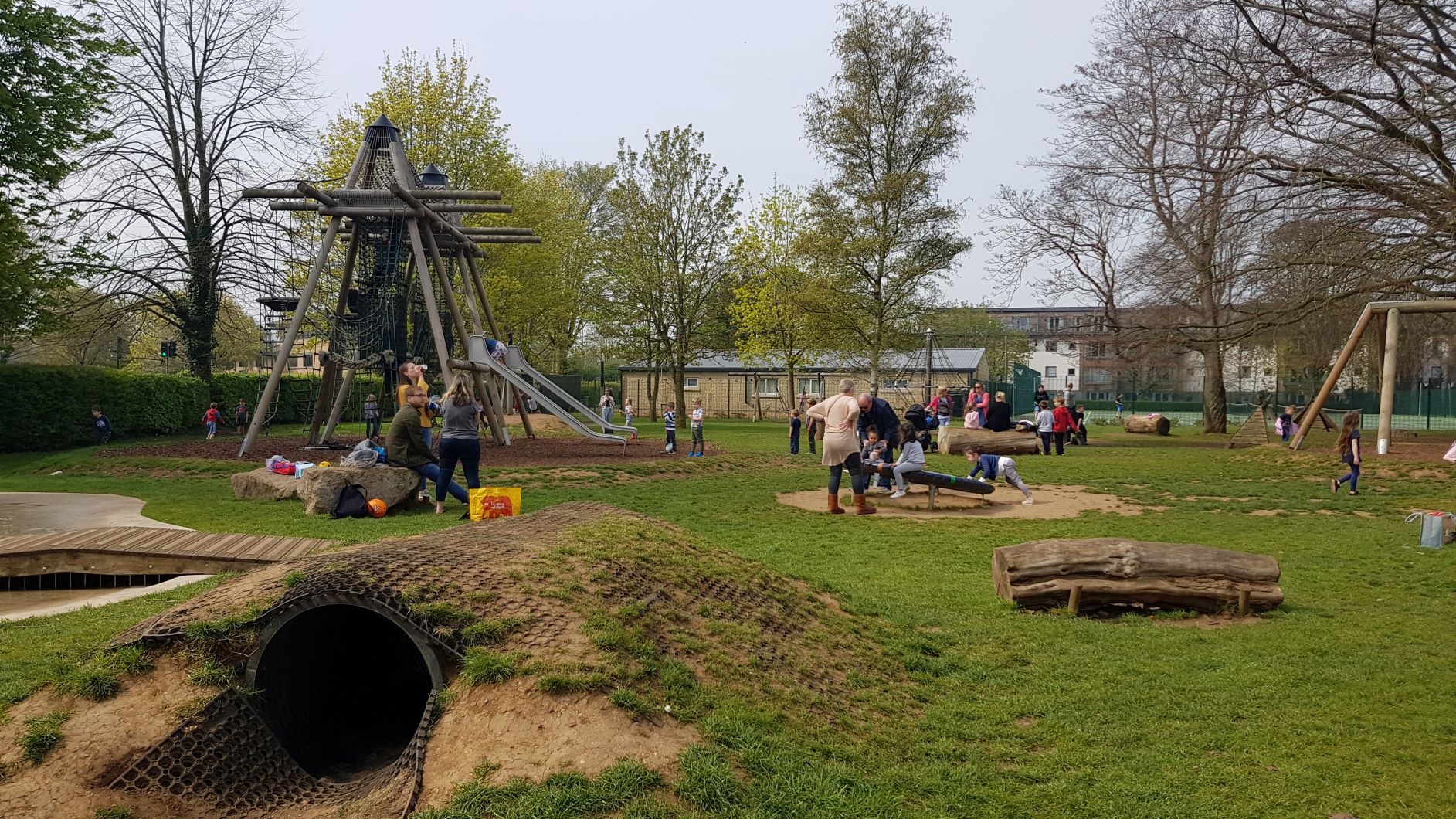 The Leys Witney play area with kids - The Family Ticket